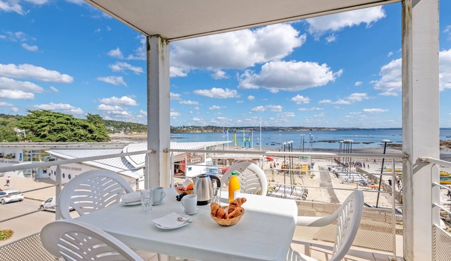 Vue sur mer | Appt + TV à 150m de la plage