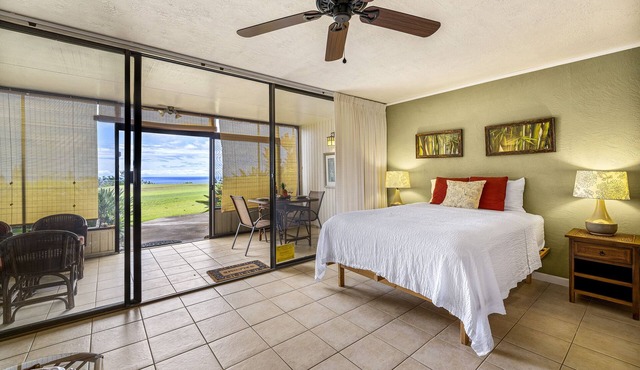 WAIKOLOA VILLAGE CONDO#E10: GOLF COURSE FRONTAGE, OCEAN VIEWS, GREAT STUDIO!