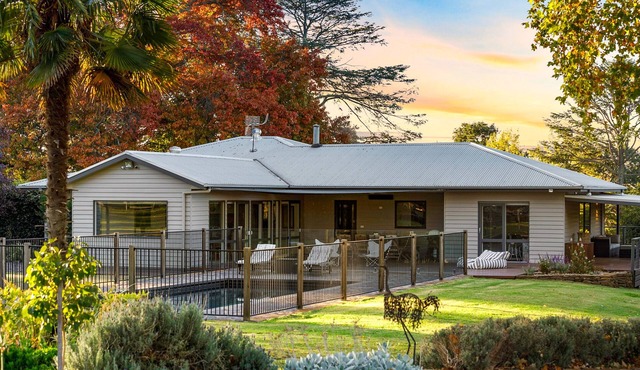 WAIRERE Farm | LUXE Family Retreat with Edna Walling Garden | Pool Tennis Ski