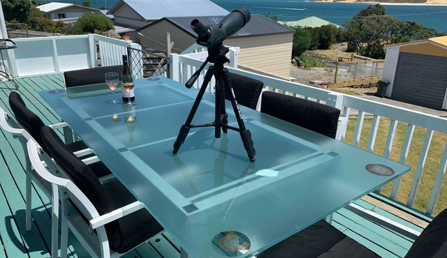 Wake up to a stunning view of Opononi Harbour