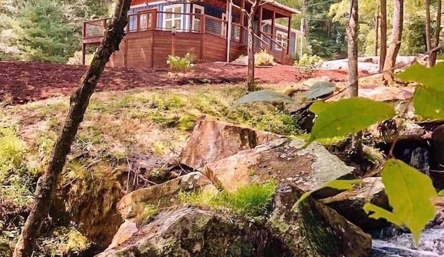 Wake up to a waterfall. Near Dupont, Brevard, Hendersonville.