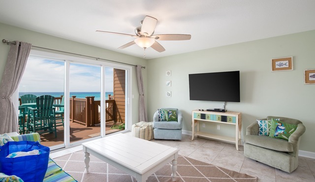Walk Right on to the BEACH from your Beach Front Townhome - Sleeps 9!
