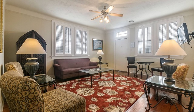 Walk to all the French Quarter attractions. A great space to enjoy NOLA