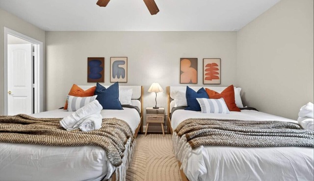Walk to AT&T Stadium | Modern 2BR With Backyard