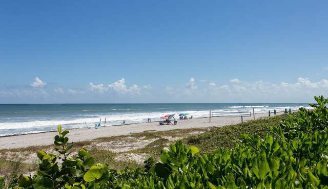 WALK TO BEACH AND HEATED POOL! Beachside Paradise One Block from Ocean!