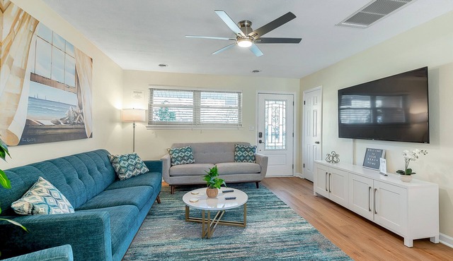 Walk to Beach! Fully Updated with a Hot tub!