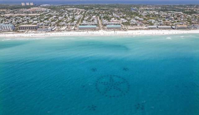 Walk to Beach! Private Pool & Golf Cart Included!