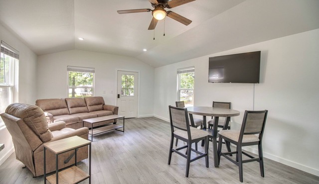 Walk to Lake: Cozy Grove Cabin w/Fire Pit