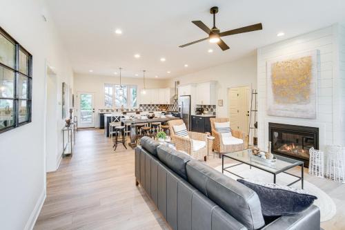 Walk to Lake Erie Sleek Retreat with Screened Patio