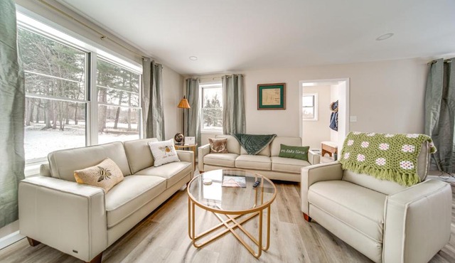 Walk to Lake Pet-Friendly Cottage in Jamestown!
