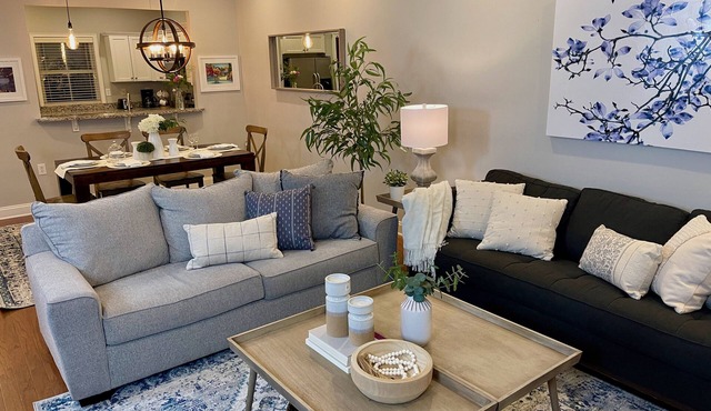 Walk to Main St & Falls Park, 2 bedroom Townhouse with 2 parking spots