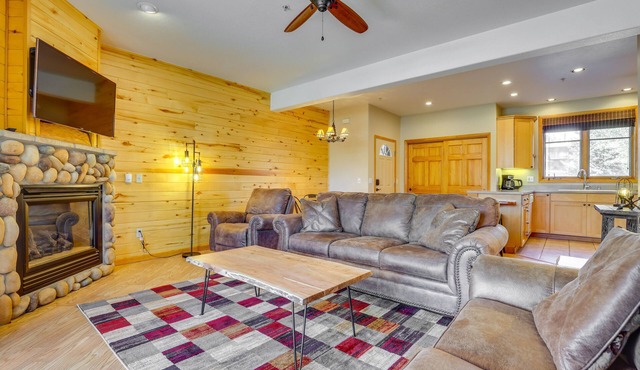 Walk to Main Street: Grand Lake Condo w/Patio
