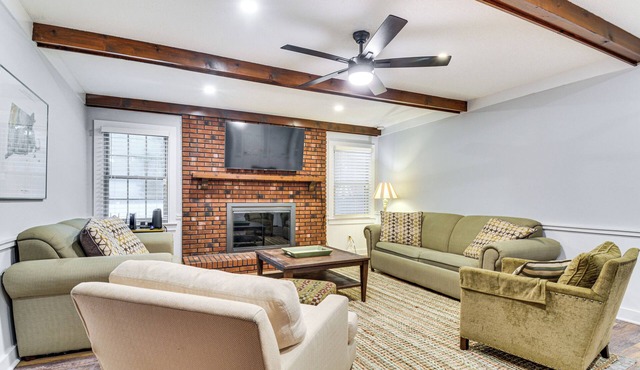 Walk to Parks & Town Square: Cary Home w/Yard!