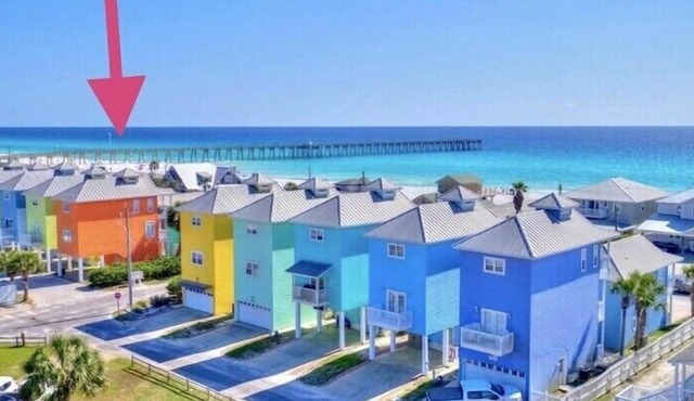 ☀️ Walk to Pier Park + Steps to Sand – Pool - Bunk Beds - Breathtaking Gulf View🌴