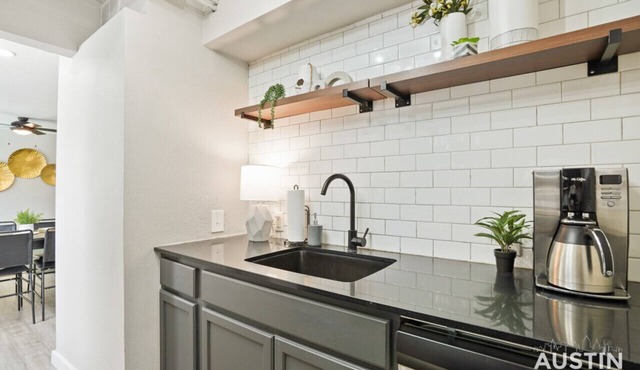 Walk to Restaurants or Cook in Subway Tile Kitchen