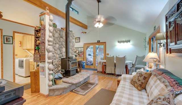 Walk to River: Secluded Placerville Cabin w/Deck