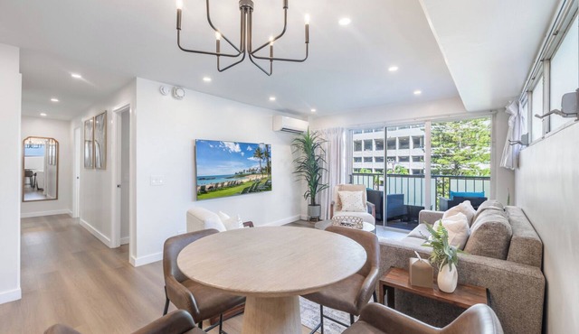 Walk to the Beach! Modern 3Bed, 2Bath w/AC, 1 Free Parking, and More!