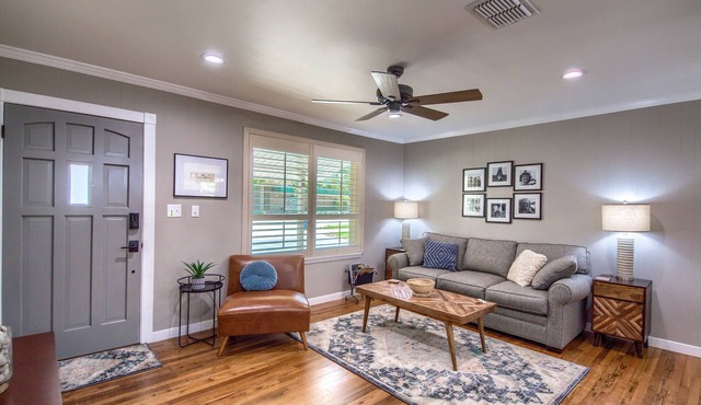 Walk to the Comal, Schitterbahn and downtown New Braunfels! Dog friendly.