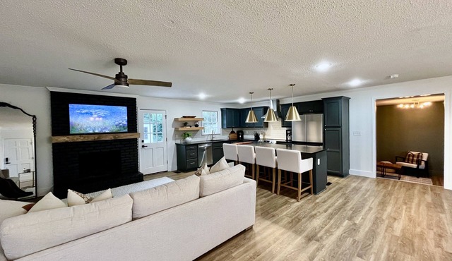 Walk to the Masters! Enjoy the spacious back patio or take a dip in the pool!