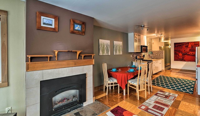 Walk to Town & Coast: Anchorage Condo w/Fireplace
