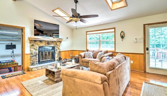 Walk to Wolf Run Lake Cottage with Furnished Deck