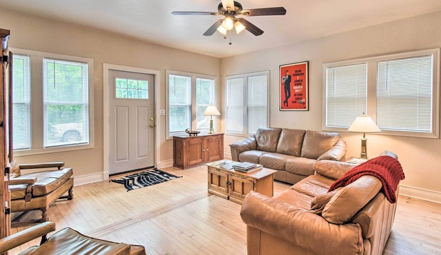 Walkable Lake Elkhart Apt: Dine, Shop, Swim!