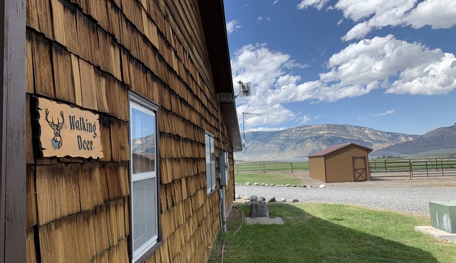Walking Deer- Secluded Cabin Near Cody, Wyoming & Yellowstone with Mountain and Lake Views