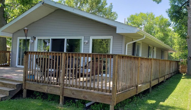 Walleye Capitol of Michigan on Canal Front House with view of the Saginaw Bay