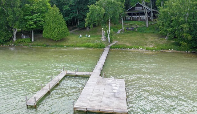 Walloon Lake Residence on 246' of Private Frontage!