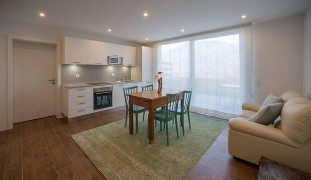 Walnut apartment surrounded by greenery