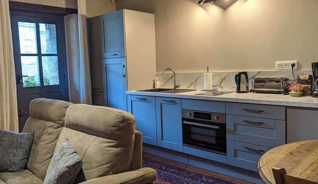 Warm one-bedroom, one floor, self-catered cottage with gated garden