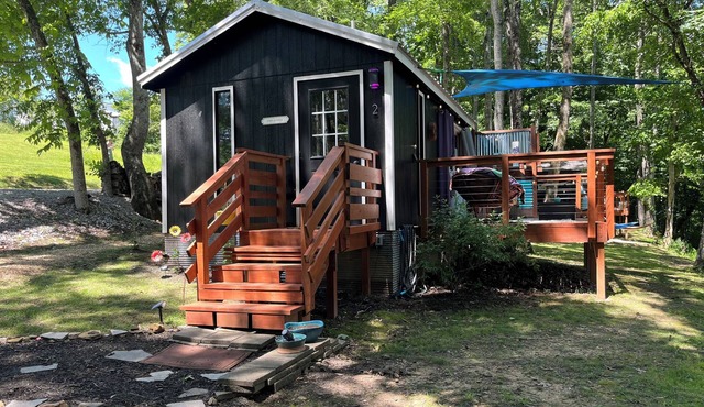 Warm Up In Vibrant Cabin #Book2NightsGet3rdOnUs #Love #River #Relax