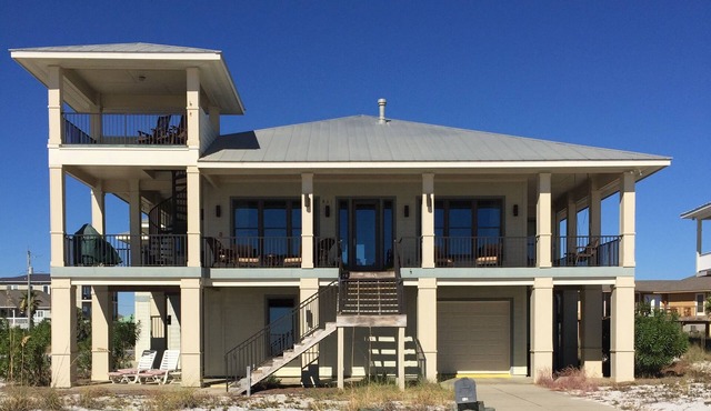 Watch Dolphin dance in the Gulf from the front porch!