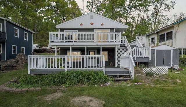 Watch spring come alive at our quiet lake cottage. Beautiful sunrise and sunsets
