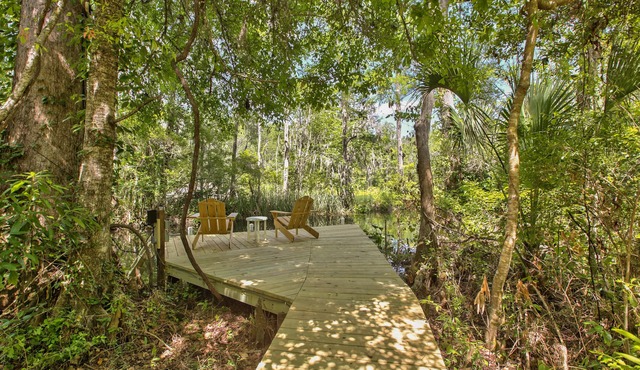 Watch the Manatees Swim by from This Peaceful Retreat with a Private Dock