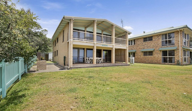 Watch whales and passing ships from your covered deck.