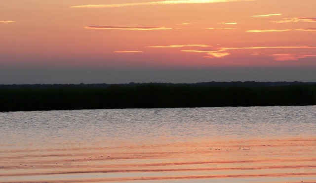 Waterfront (Lagoon) with Dock & Boat (Mystic Islands NJ)