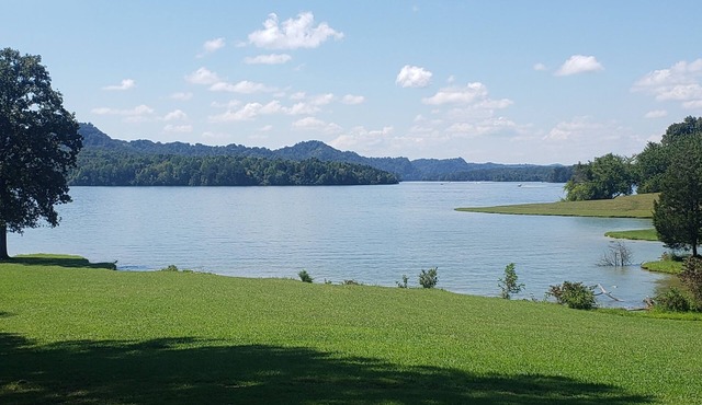 Water front cottage w/water access, firepit & great sunsets.