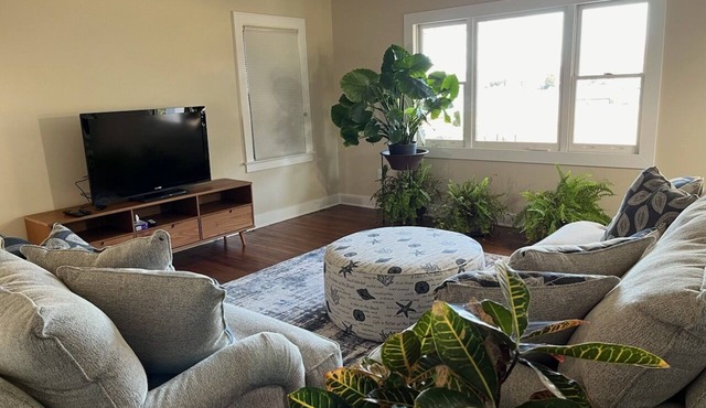 Water front estate on farm cidery. Pet friendly with inviting private beach.