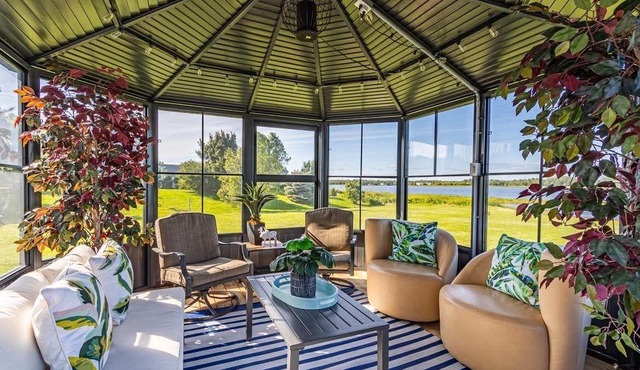 Water front property,stunning sunset views, with your own indoor swimming pool.