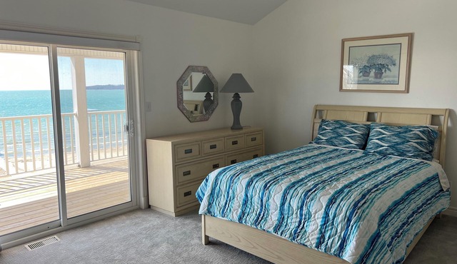 Water front property directly in the beachnGated area with pool & tennis court