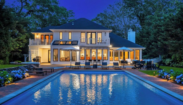 Water Mill classic overlooking horse farm