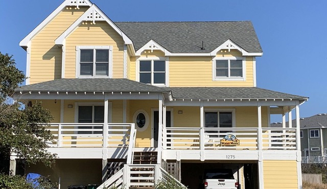 Water Music OBX: Ocean views, easy beach access, private pool. Pet friendly.