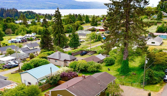 Water view retreat with scenic deck, grill, yard, fireplace, board games, & W/D