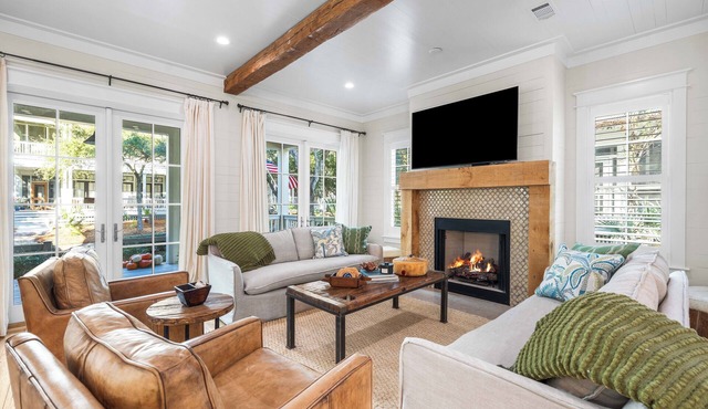 WaterColor Beach Retreat Offering a Private Pool, Golf Cart, And Full Access to the Beach Club!