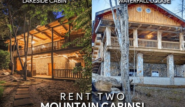 Waterfall Lodge - Huge Mountain Lodge w/ Hot Tub