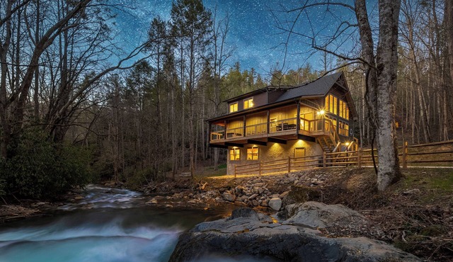 Waterfall + Swimming Hole | Fire Pit & Hot Tub