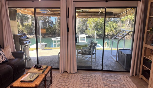 Waterfront 2BR/1.5BA Condo in Crystal River – 90-Day Rental Available!