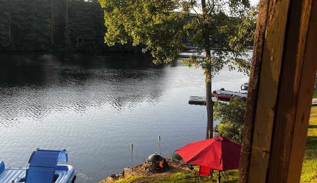 Waterfront 4-bedroom camp-style house in Charlton. Packed with fun for anyone!