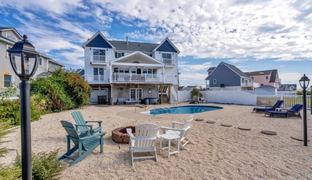 Waterfront 4-BR/3 Bath Home in Toms River with Private Pool and Hot Tub